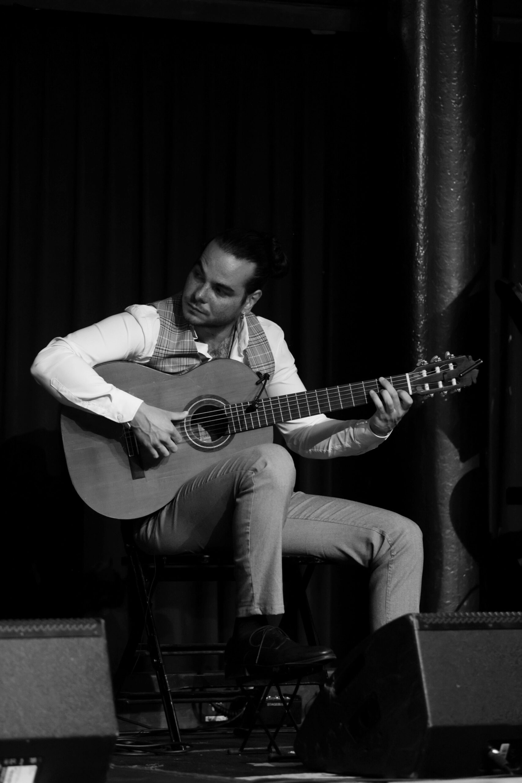 Guitarist Vicente Santiago during a Live Performance